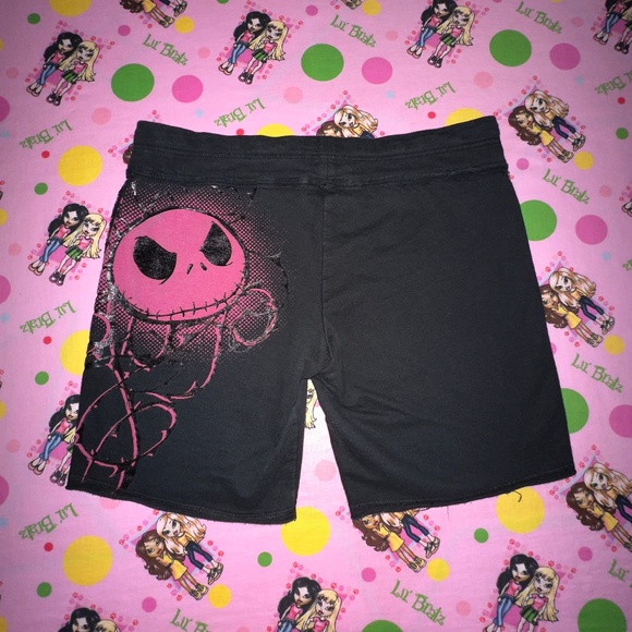 grunge pink and black jack disney shorts - Picture 1 of 5